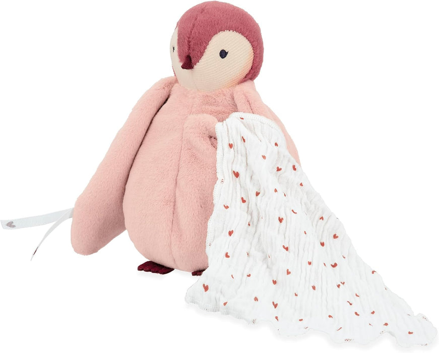 Kaloo Doudou Kissing Plush Penguin Pink