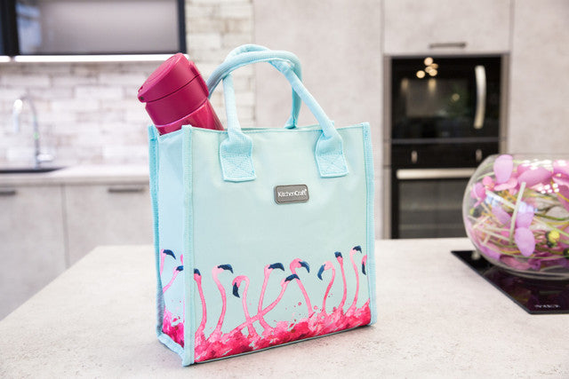 KitchenCraft 4 Litre Flamingo Lunch Snack Cool Bag