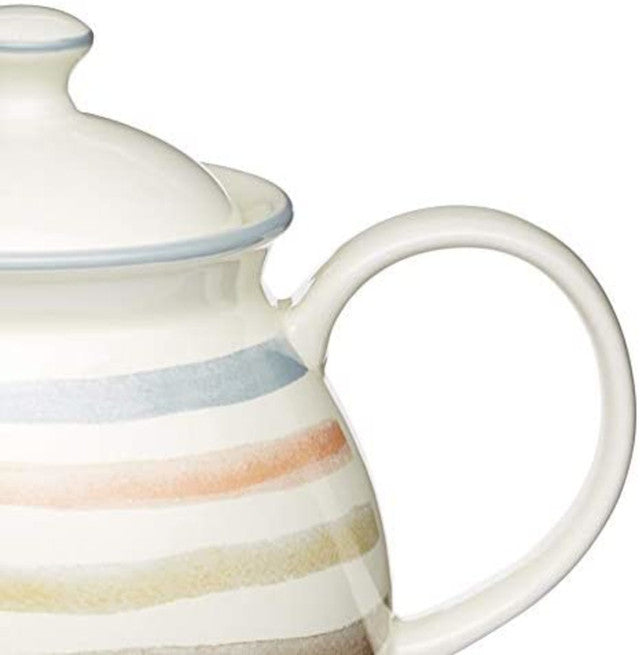 Kitchencraft Striped Ceramic Teapot 1400ml