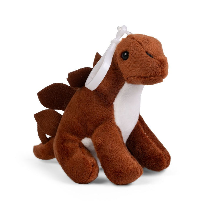 Keycraft Little Living Nature Clips Dinosaur Stuffed Animals Keyrings