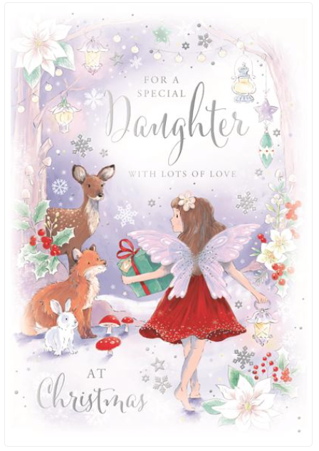 Kingfisher 'For A Special Daughter' Christmas Card