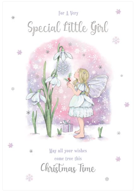 Kingfisher 'For A Very Special Little Girl' Christmas Card