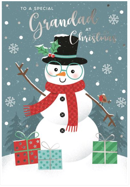 Kingfisher 'To A Special Grandad' Christmas Card