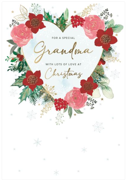 Kingfisher 'For A Special Grandma' Christmas Card