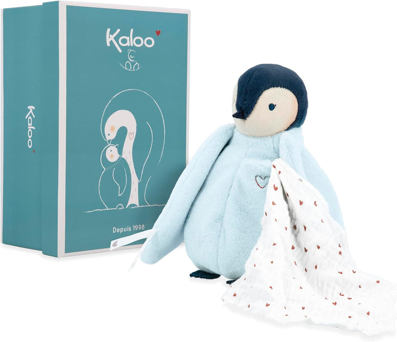 Kaloo Doudou Kissing Plush Penguin Blue