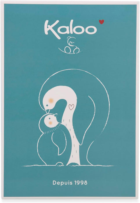 Kaloo Doudou Kissing Plush Penguin Blue