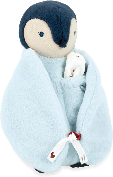 Kaloo Doudou Kissing Plush Penguin Blue