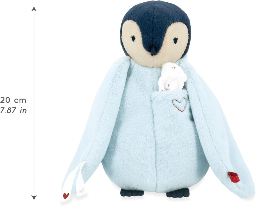 Kaloo Doudou Kissing Plush Penguin Blue