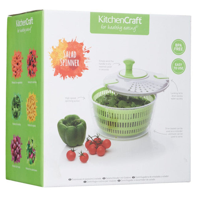 KitchenCraft Healthy Eating Salad Spinner/Drainer