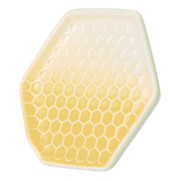 Kitchen Pantry Yellow Ceramic Spoon Rest