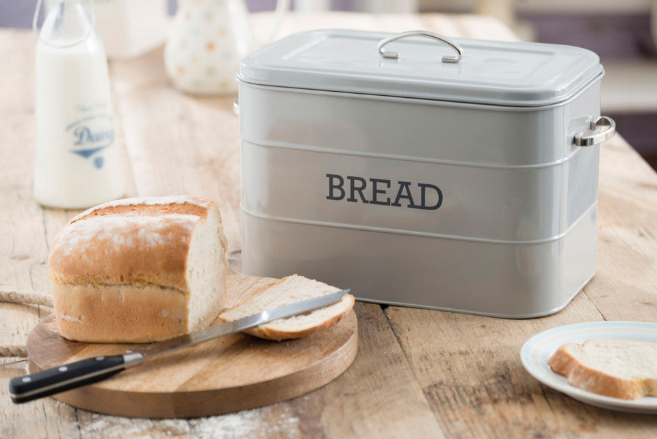 Living Nostalgia French Grey Bread Bin