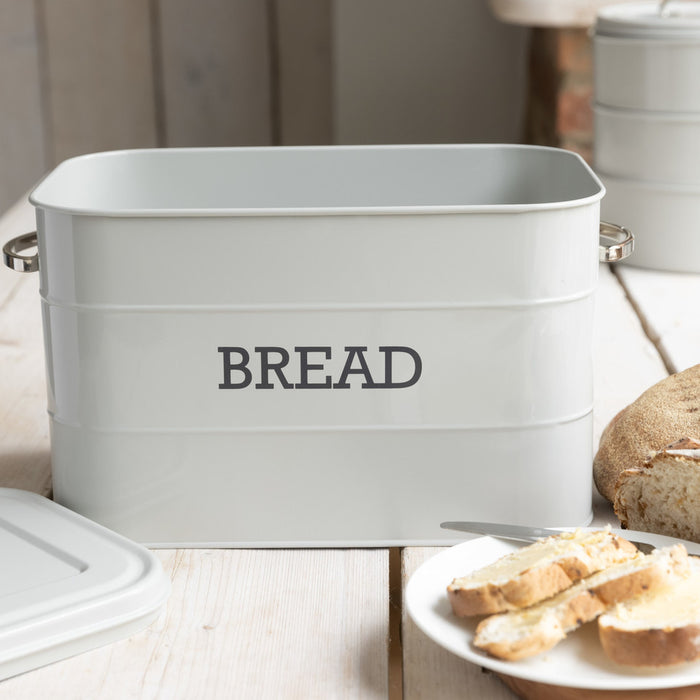 Living Nostalgia French Grey Bread Bin