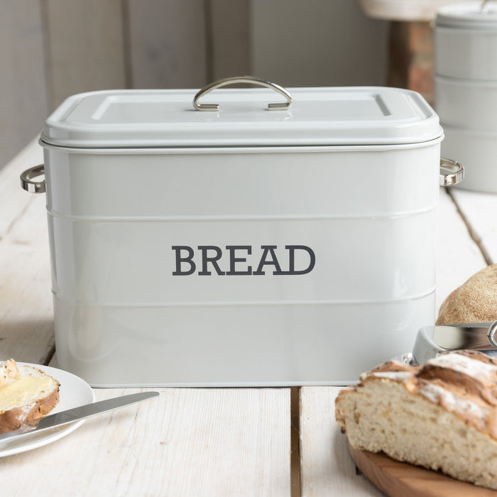 Living Nostalgia French Grey Bread Bin