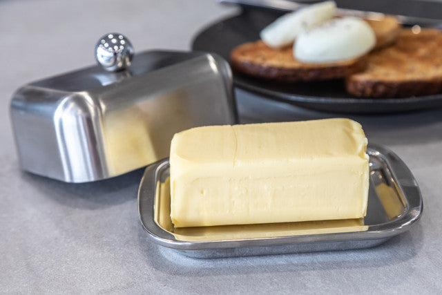 MasterClass Deep Double Walled Insulated Covered Butter Dish