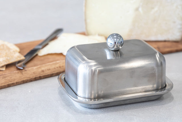 MasterClass Deep Double Walled Insulated Covered Butter Dish