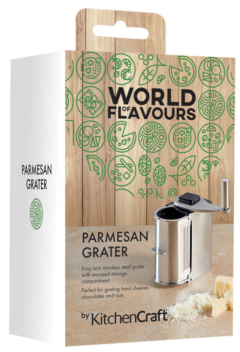 KitchenCraft World of Flavours Italian Stainless Steel Parmesan Grater