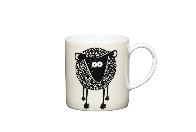 KitchenCraft Porcelain Sheep 80ml Espresso Cup