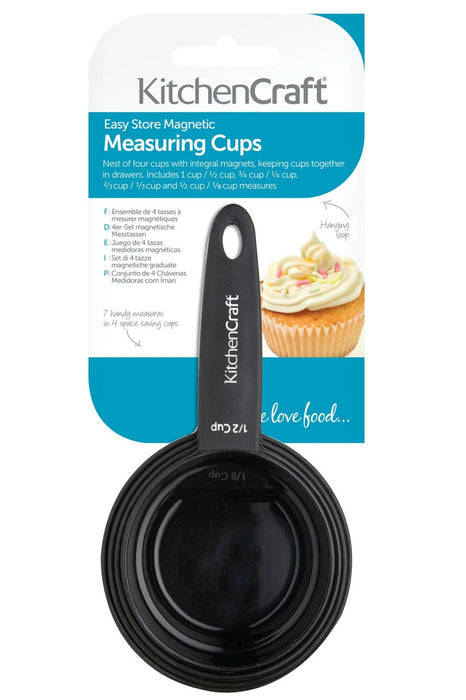 KitchenCraft Easy Store Magnetic Measuring Cups