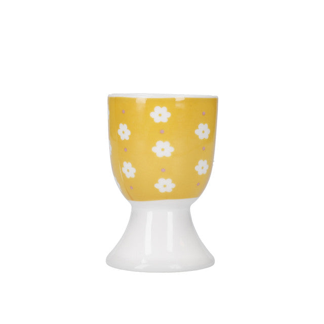 KitchenCraft Soleada Soft Yellow Floral Egg Cup