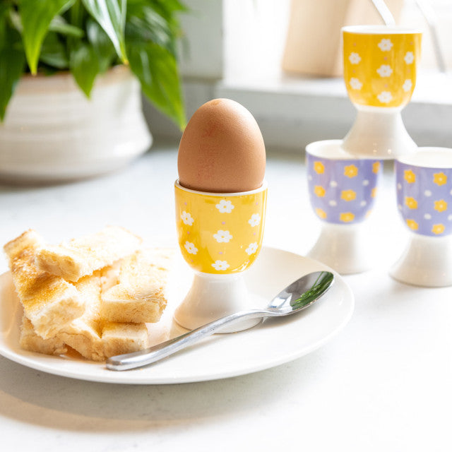 KitchenCraft Soleada Pastel Blue Floral Egg Cup
