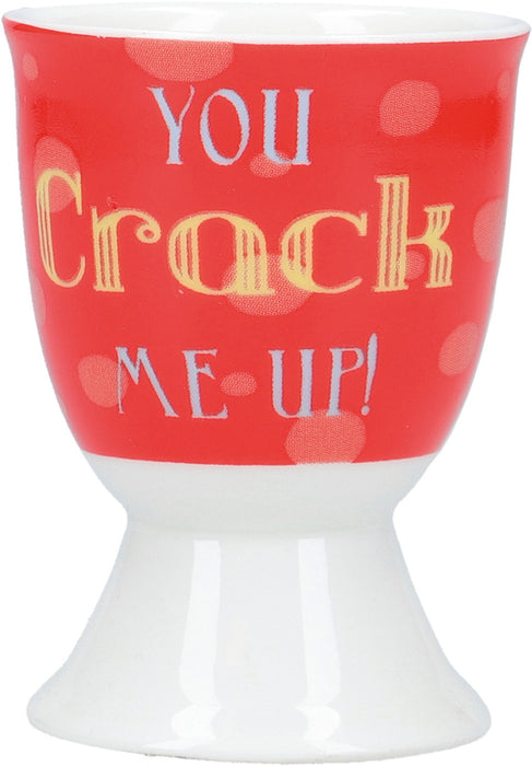 KitchenCraft Porcelain 'You Crack Me Up' Egg Cup