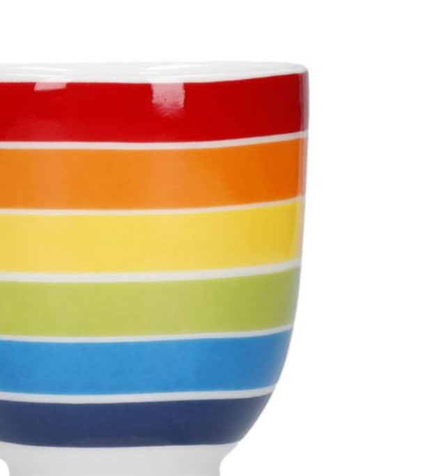 KitchenCraft Porcelain Rainbow Egg Cup