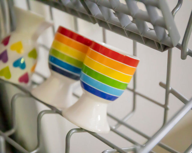 KitchenCraft Porcelain Rainbow Egg Cup