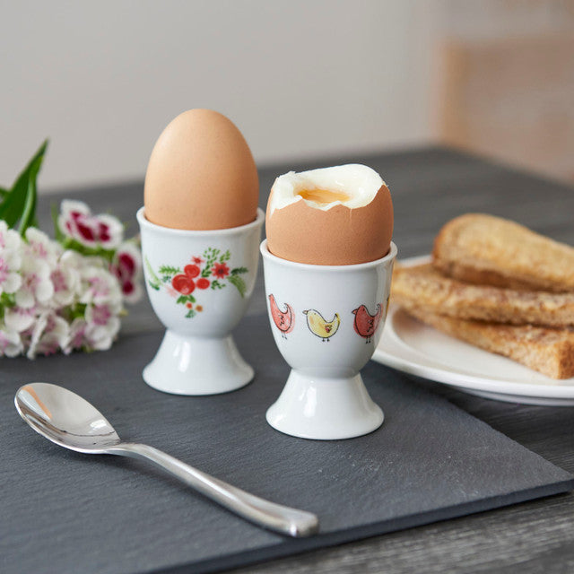 KitchenCraft Porcelain Chicks Egg Cup