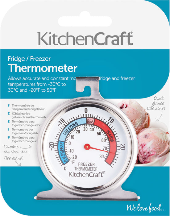 KitchenCraft Stainless Steel Fridge Thermometer