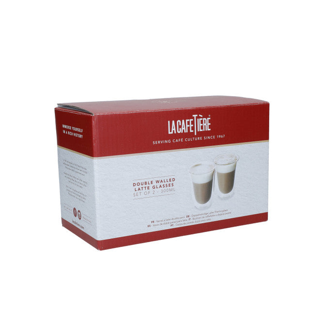 La Cafetière Double Walled Latte 2-Cup Set