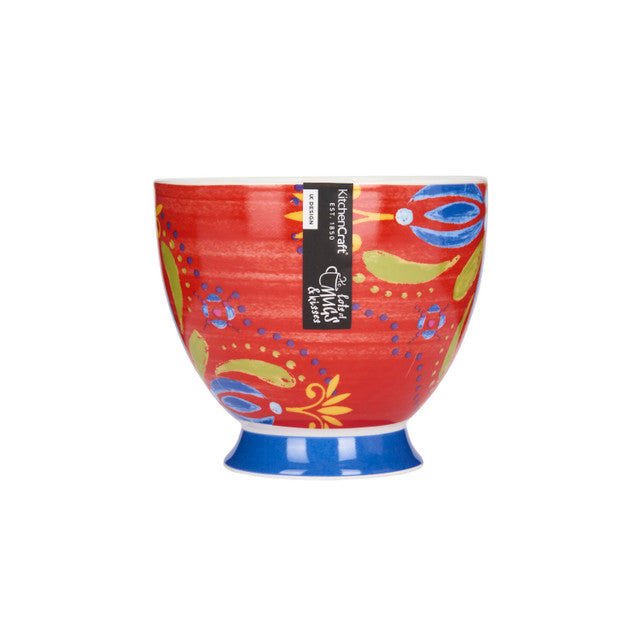 KitchenCraft China Moroccan Red Footed Mug
