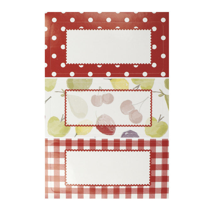 KitchenCraft Home Made Pack of 30 Jam Jar Labels - Orchard