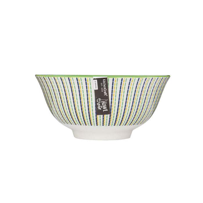 KitchenCraft Moroccan Style Lime Hues Ceramic Bowl