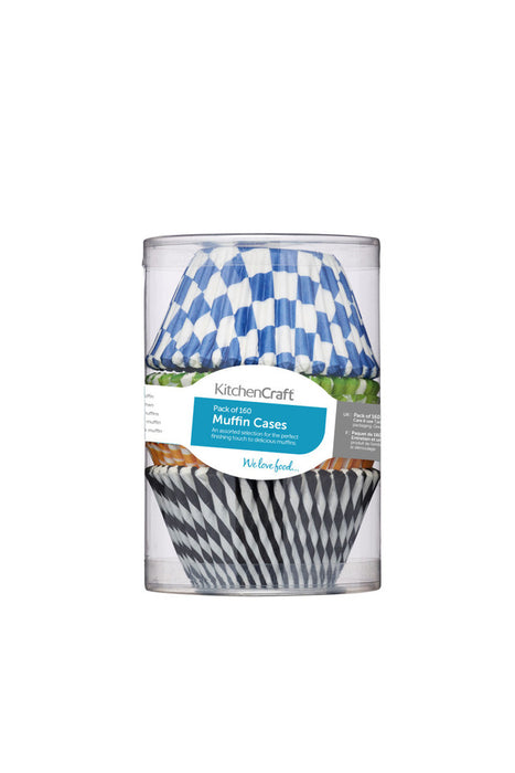 Sweetly Does It Pack of 160 Assorted Pattern Muffin Cases