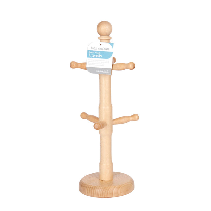 KitchenCraft Beech Wood Mug Tree