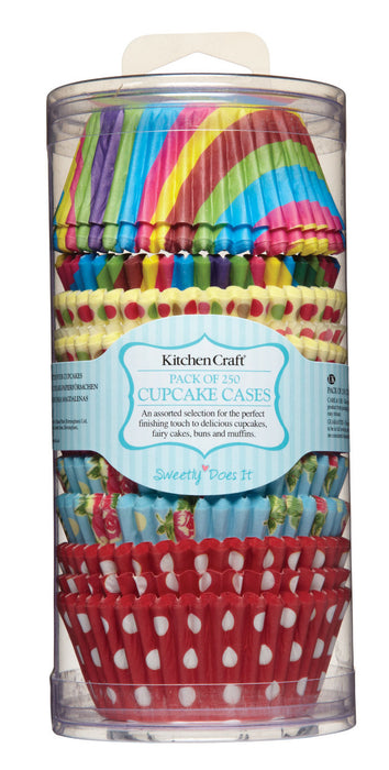 Sweetly Does It Pack of 250 Assorted Paper Cake Cases