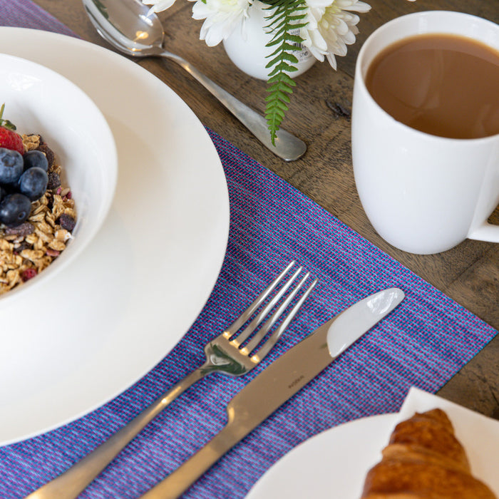 KitchenCraft Woven Reversible Blue / Purple Placemat