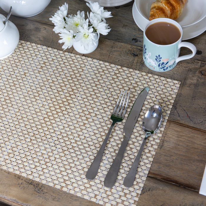 Woven Weave Beige Placemat