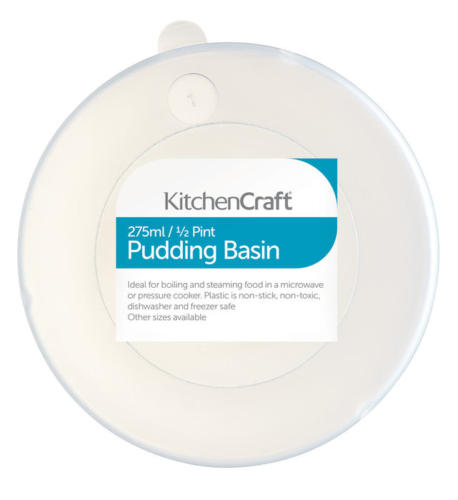 KitchenCraft Plastic Pudding Basin & Lid, 275ml