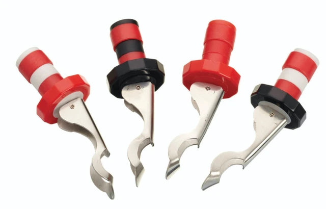 KitchenCraft Set Of Four Lever-Arm Action Bottle Stoppers