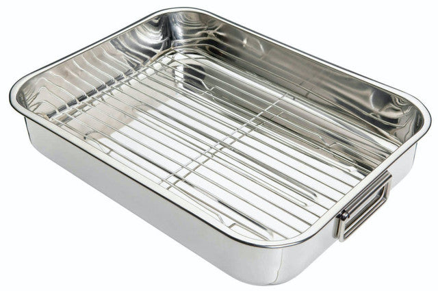 KitchenCraft Stainless Steel 43cm x 31cm Roasting Pan