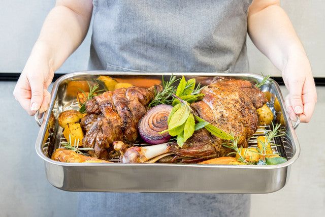 KitchenCraft Stainless Steel 43cm x 31cm Roasting Pan