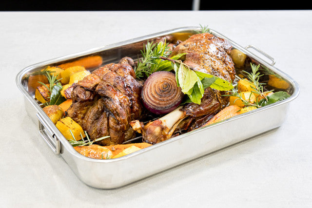 KitchenCraft Stainless Steel 43cm x 31cm Roasting Pan