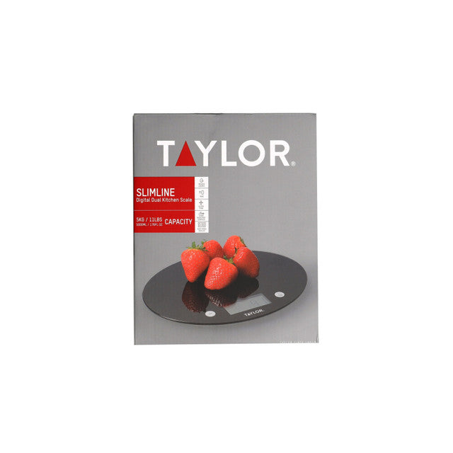 Taylor Digital Dual Kitchen Scale With Black Glass