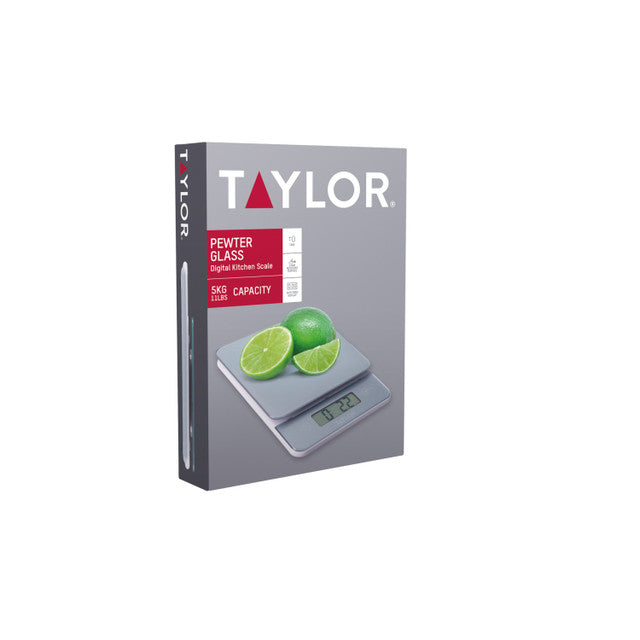 Taylor Digital Food Scales With Pewter Glass