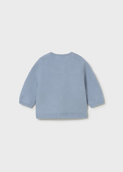 Mayoral Layette Boys Blue Knit Cardigan