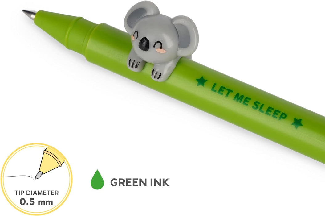 Legami Lovely Friends Green Koala Gel Pen