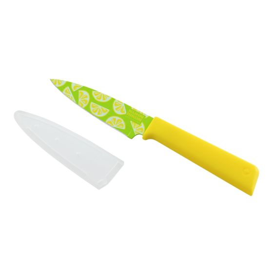 Kuhn Rikon Colori®+ Funky Fruit Paring Knife Lemon