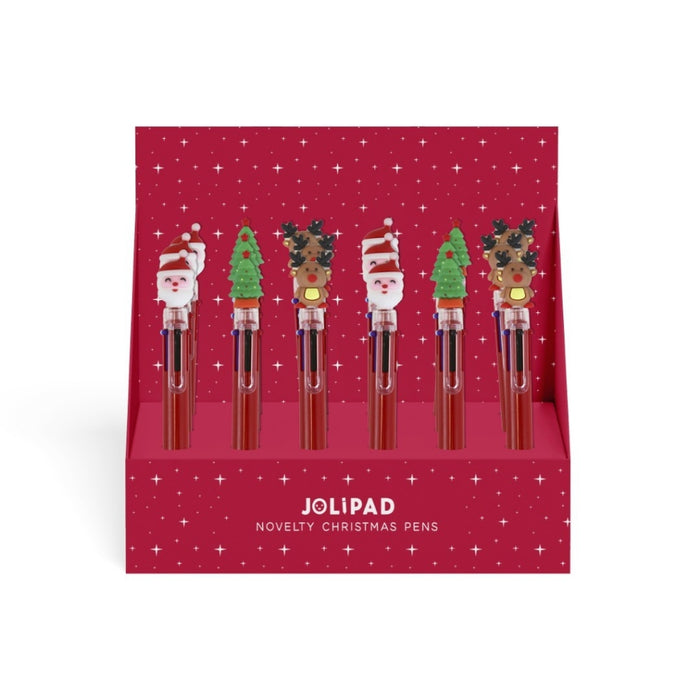 Laser Jolipad Multi Colour Christmas Pens