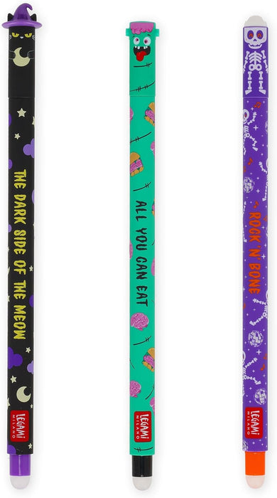 Legami Set of 3 Erasable Gel Pens - The Boo Crew